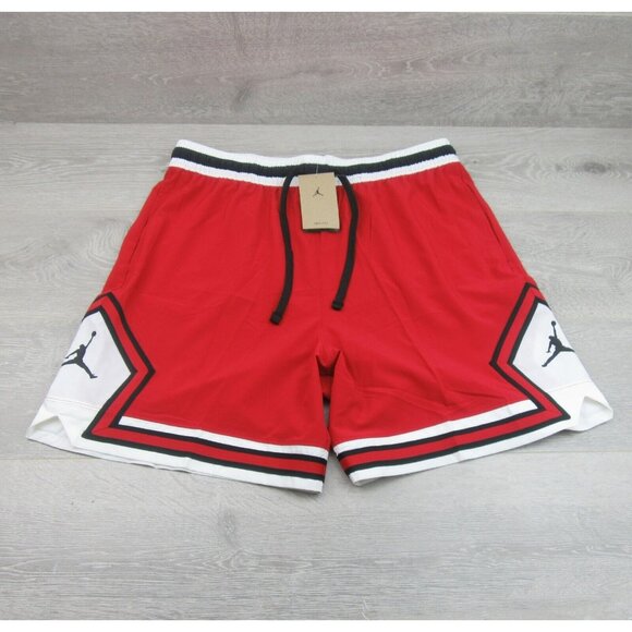 Jordan Dri-FIT Sport Diamond Basketball Shorts Mens Size Large Red NEW - Picture 3 of 12